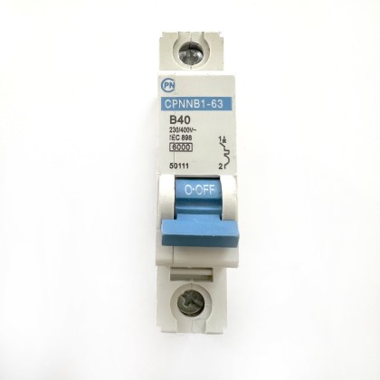 CPN Cudis CPNNB1-63 50111 B40 40A 40 Amp MCB Circuit Breaker Type B